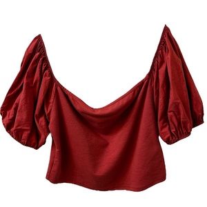 ZARA Off the Shoulder Crop Top